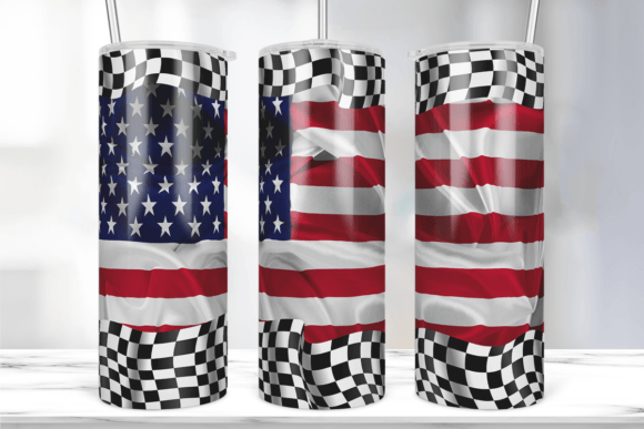 American Chess Flag Tumbler Wrap