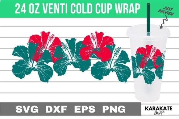 Big Hibiscus Wrap Design