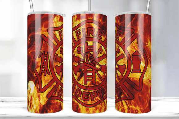 Fireman Fire Dept Tumbler Sublimation