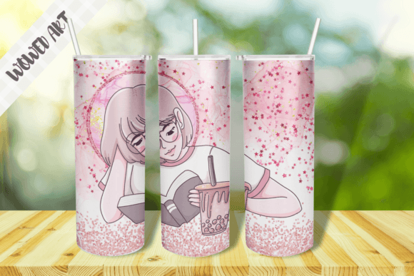 Girl 20 Oz Skinny Tumbler Wrap