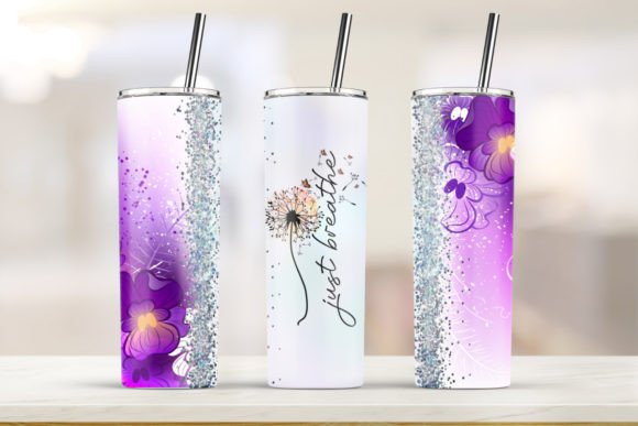 Just Breathe Tumbler 20oz Skinny Tumbler