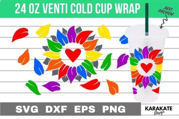 LGBTQ Sunflower Venti Cup Wrap