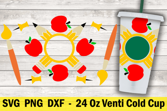 Schooll Teacher 24 Oz Cold Cup Wrap