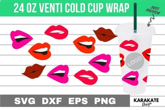 Sexy Lips Venti Cup Wrap