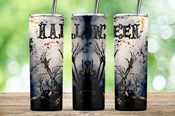 Skull Halloween Skeleton Tumbler PNG