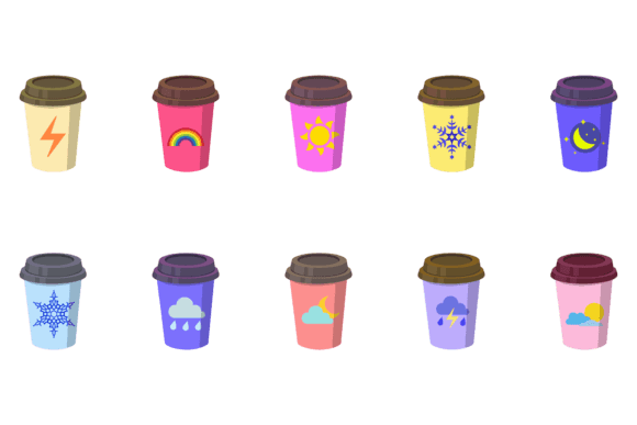 Sky Cup Vector