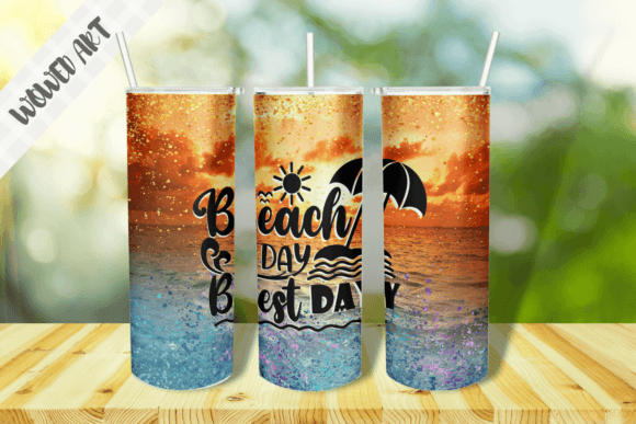 Summer Beach Tumbler Wrap