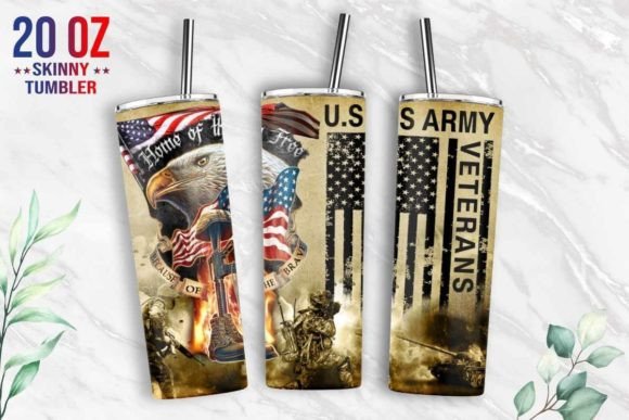 US Army Veteran Tumbler Wrap